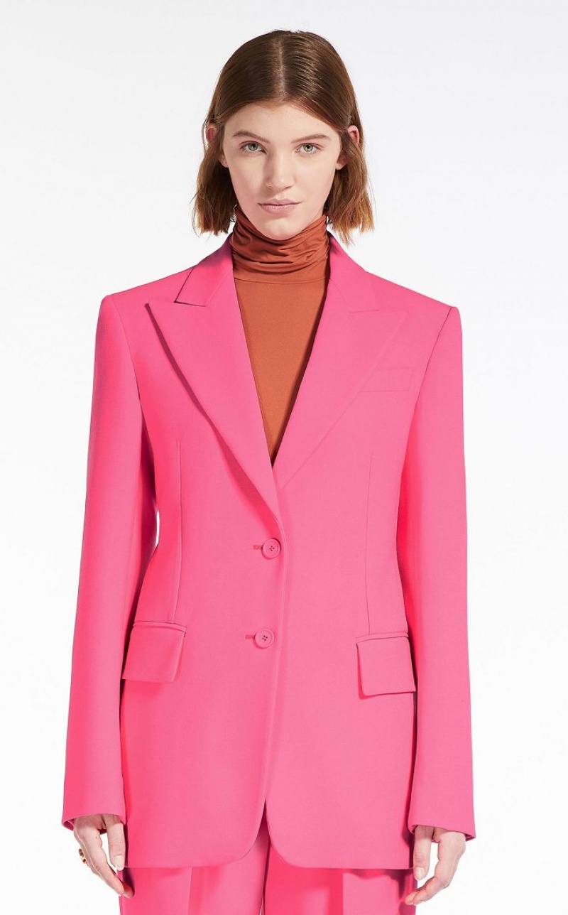 Blazers Max Mara Slim-fit Fucsia | MMR594025