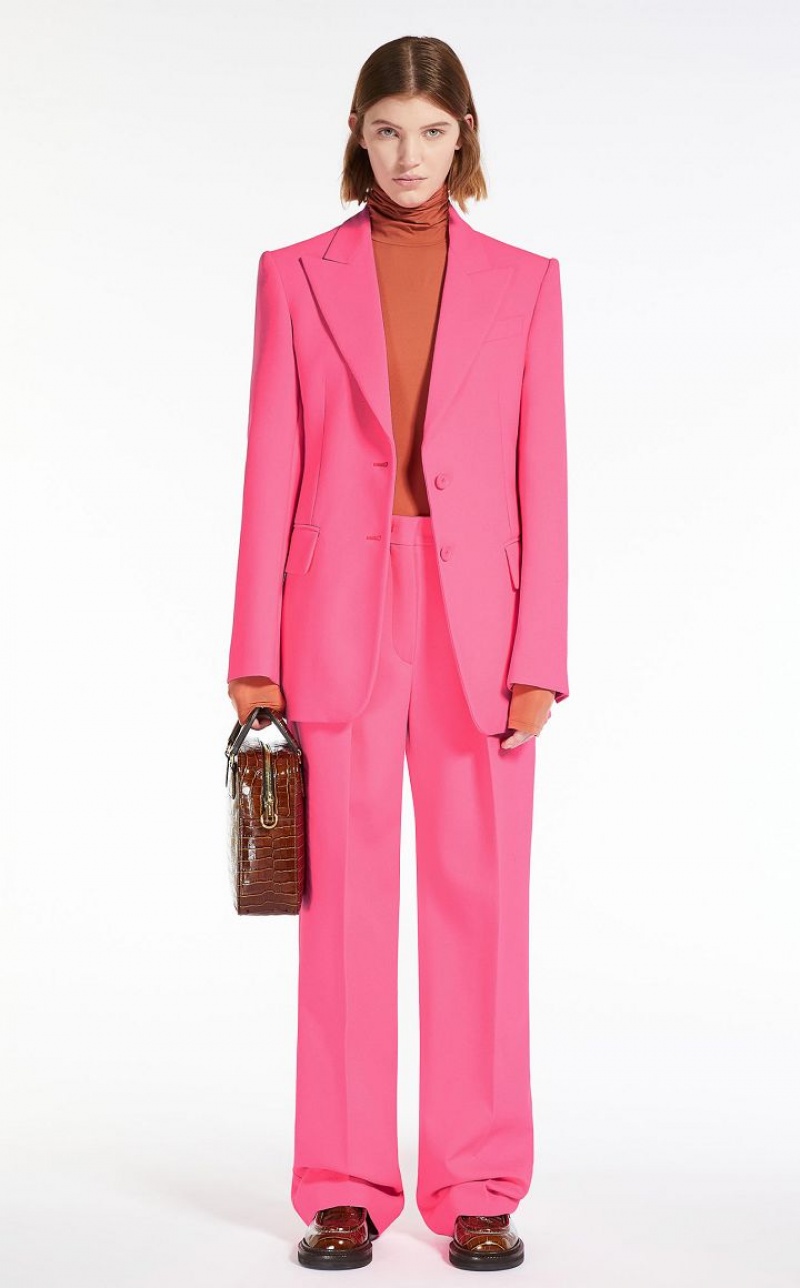 Blazers Max Mara Slim-fit Fucsia | MMR594025