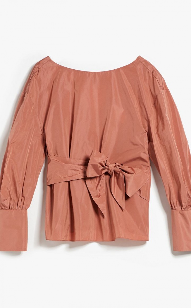 Blusa Max Mara Taffeta Rosas | MMR593624