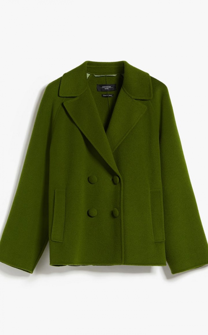 Chaquetas Max Mara Double-breasted In Lana Verde | MMR594095