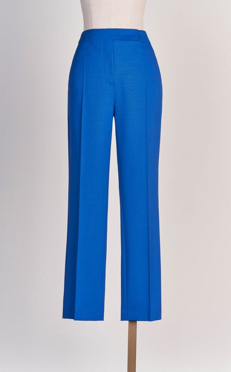 Pantalones Max Mara Lana And Mohair Lona Azules | MMR593773
