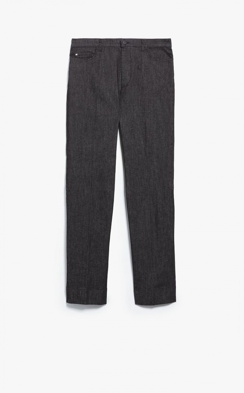 Pantalones Max Mara Slim Denim Negras | MMR593765