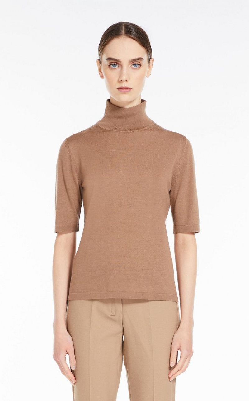 Prendas De Punto Max Mara Lana Yarn Mock Polo-neck Arena | MMR593441