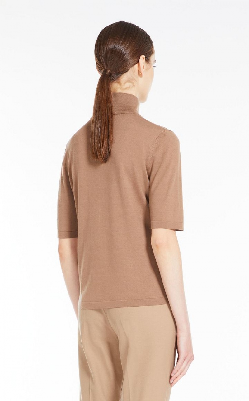 Prendas De Punto Max Mara Lana Yarn Mock Polo-neck Arena | MMR593441