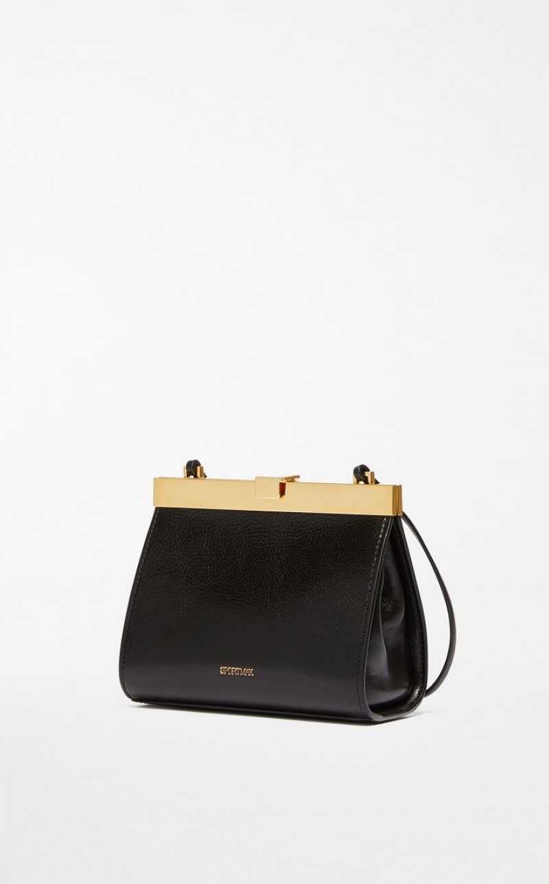 Sportmax Bag Max Mara Small Cuero Lizzie Negras | MMR594175