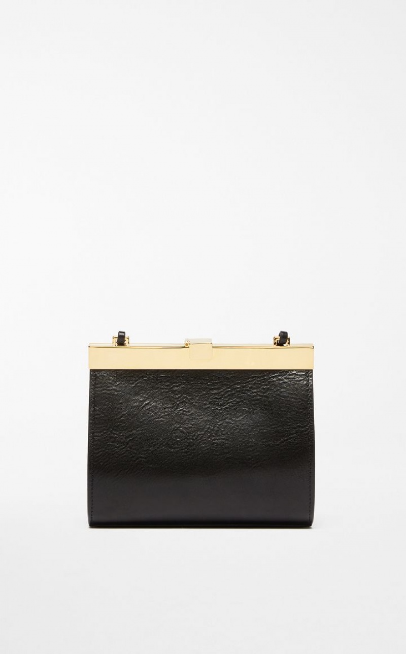 Sportmax Bag Max Mara Small Cuero Lizzie Negras | MMR594175