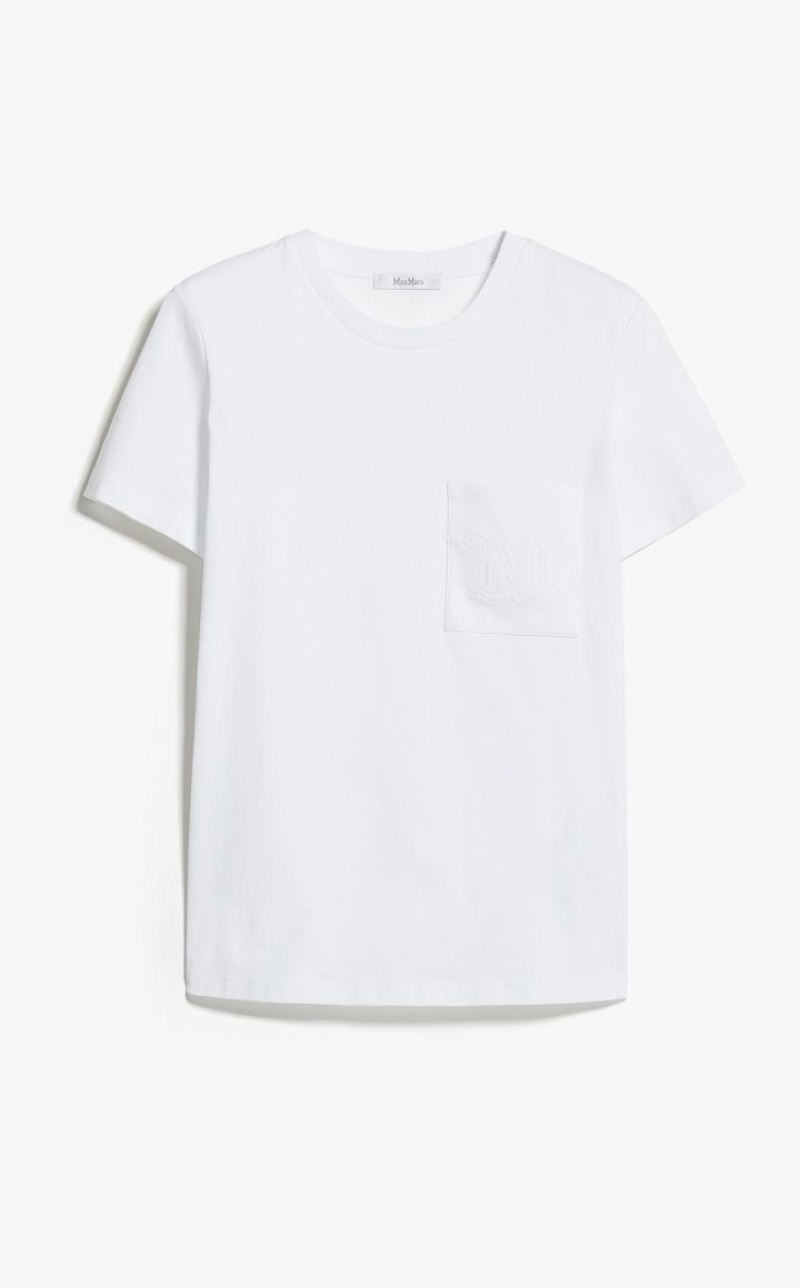 T-shirt Max Mara Algodon Jersey Blancas | MMR593655