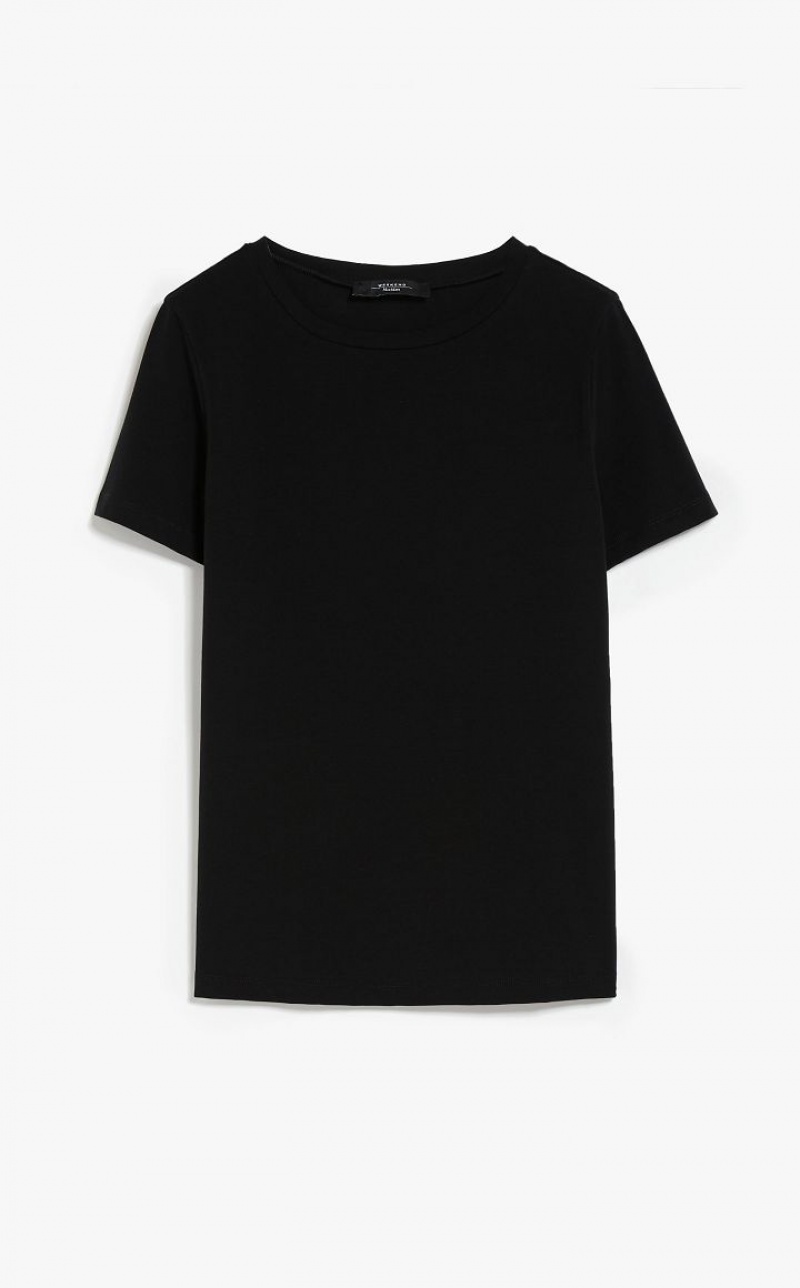 T-shirt Max Mara Basic Jersey Negras | MMR593667