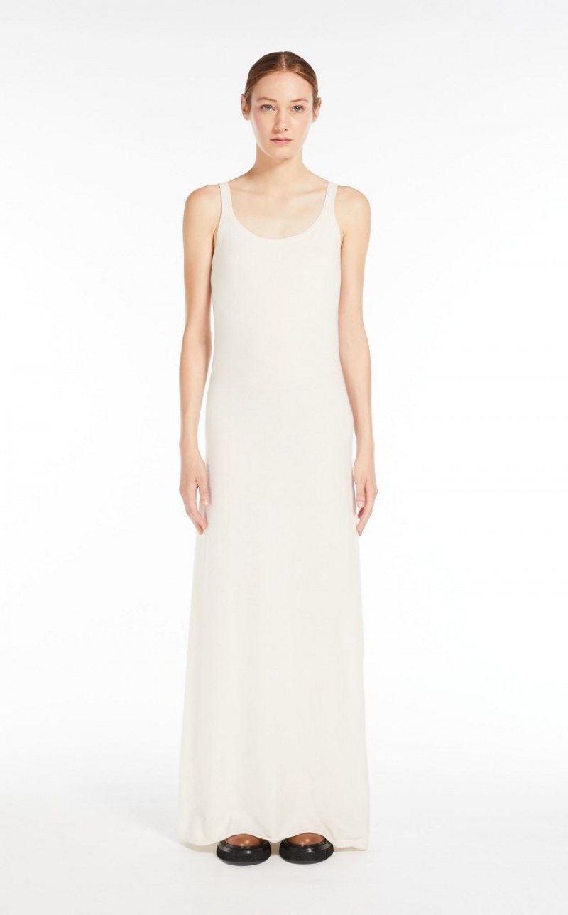 Vestido Max Mara Lana And Cashmere Slip Blancas | MMR593305