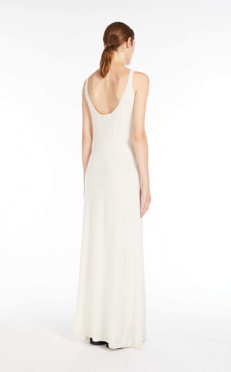 Vestido Max Mara Lana And Cashmere Slip Blancas | MMR593305