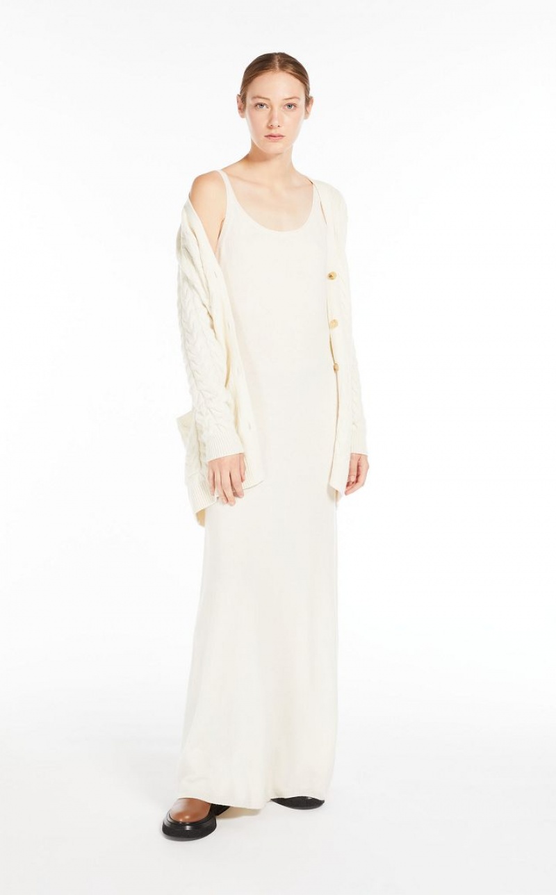 Vestido Max Mara Lana And Cashmere Slip Blancas | MMR593305