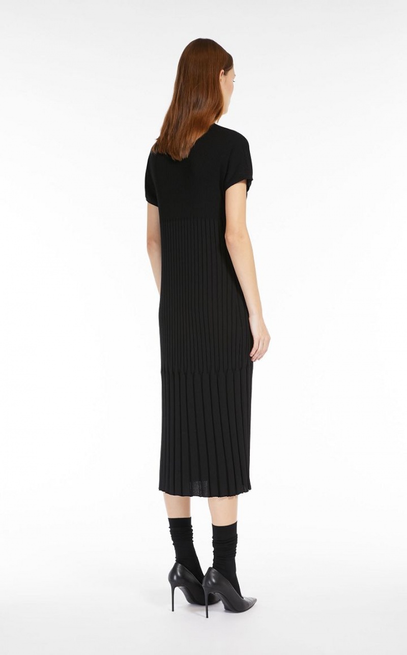 Vestido Max Mara Slim-fit Viscose-knit Negras | MMR593361