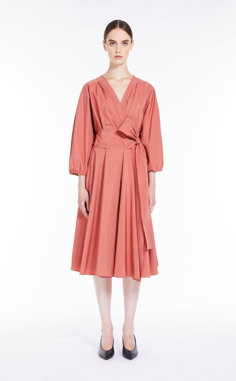 Vestido Max Mara Taffeta Wrap Rosas | MMR593364