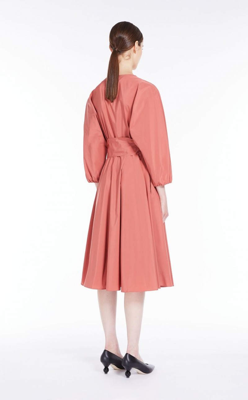 Vestido Max Mara Taffeta Wrap Rosas | MMR593364