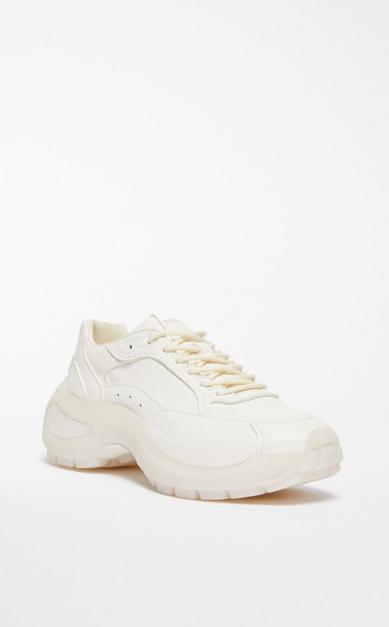 Zapatillas Max Mara Fornido-sole Cuero Blancas | MMR594208